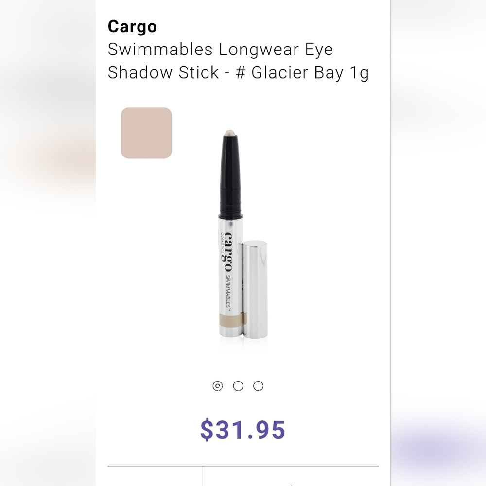 Cargo Swimmables Longwear Eye Shadow Stick -  Glacier Bay 1g - Picture 2 of 7